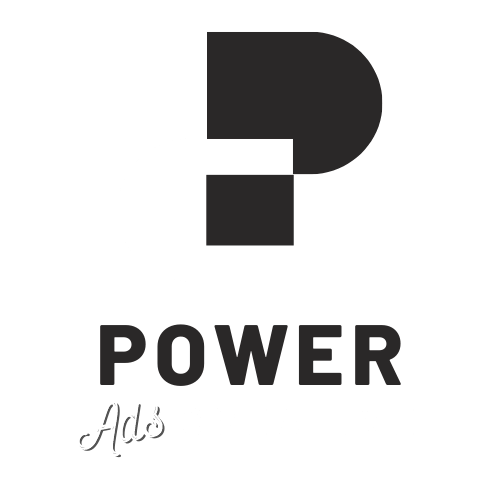 LOGO POWER ADS CREATIVE BW