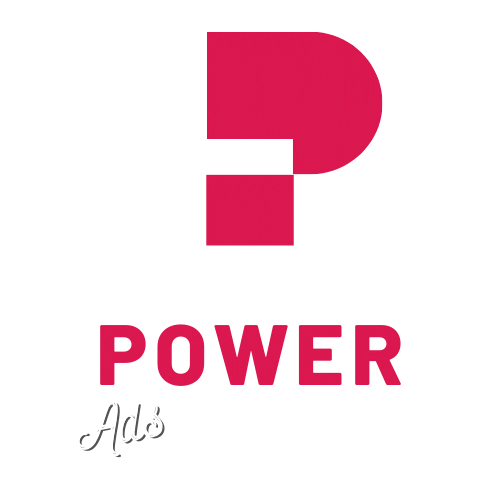 LOGO POWER ADS CREATIVE white